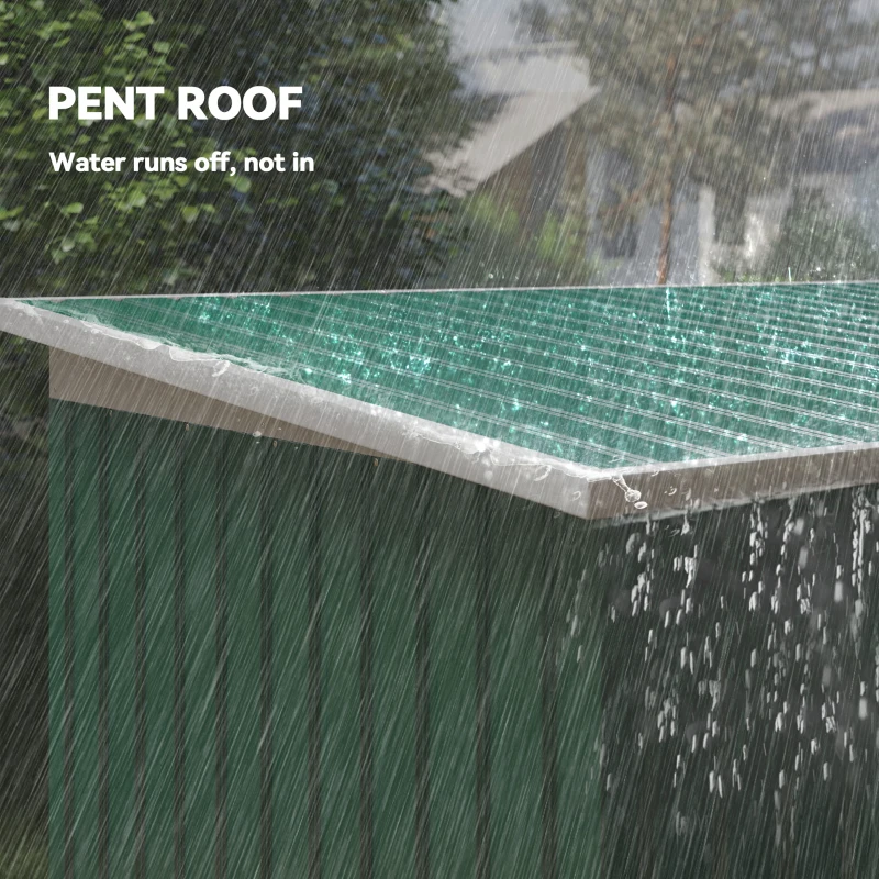 Outsunny 4ft x 9ft Steel Garden Tool Shed(m-7)