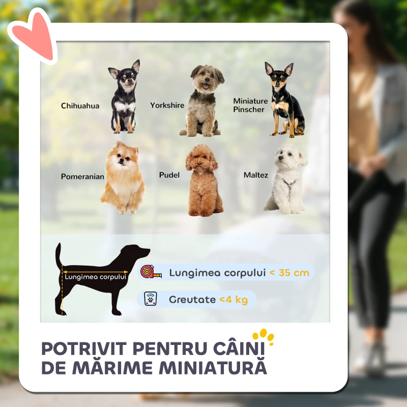 PawHut Cărucior pentru Animale de Companie 3 în 1 cu 4 Roți și Geantă de Transport Detașabilă, 76x50x102 cm, Albastru