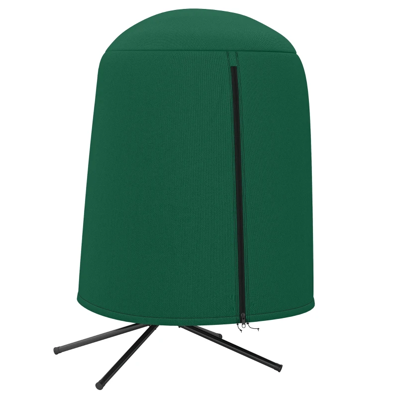 Outsunny 190 x Φ128cm Hanging Egg Chair Furniture Cover - Green