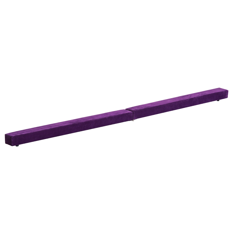 HOMCOM 2.1M 7FT Gymnastics Folding Balance Beam Home Gym Training Exercise Sports - Purple