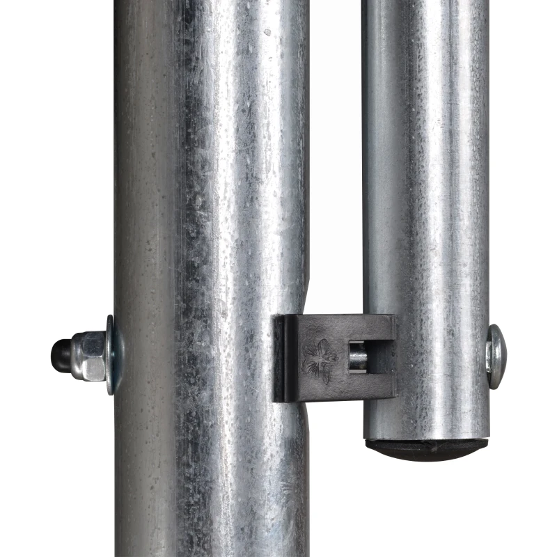 HOMCOM Trampolin mit Sicherheitsnetz Gartentrampolin für Innen- und Außenbereich Fitnesstrampolin für Jugendliche und Erwachsene Stahl Blau+Schwarz bis 113,6 kg Ø305 x 248H cm