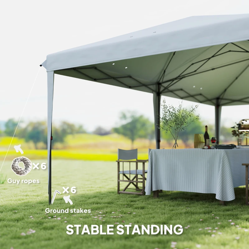 Outsunny 6 x 3(m) Garden Large Gazebo Canopy Waterproof Outdoor Party Tent Marquee