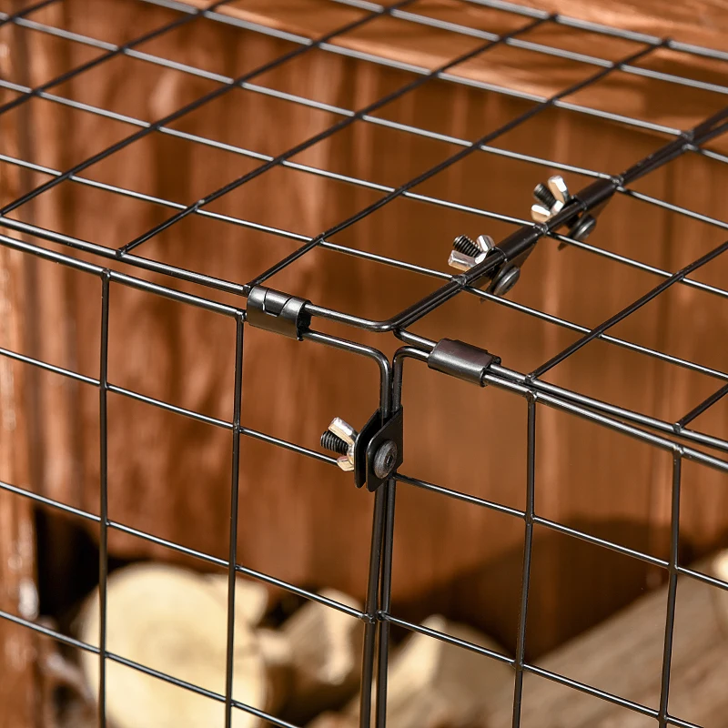 HOMCOM Extendable Fire Guard Screen, Freestanding Fire Screen Spark Guard, Folding Fireplace Cover, Wire Mesh, 81.5-160cm, Black