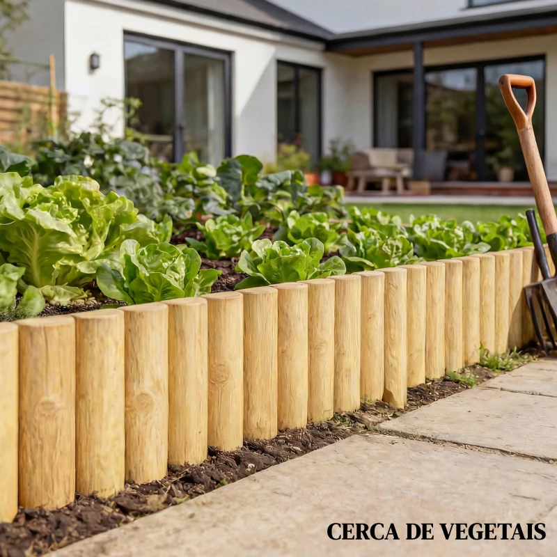 Outsunny Cerca de Jardim em Madeira Painel Decorativo Resistente e Fácil de Instalar para Pátio Relva Caminho 176x38 cm Madeira