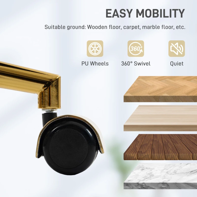 HOMCOM Faux Fur Rabbit Chair - Cream White