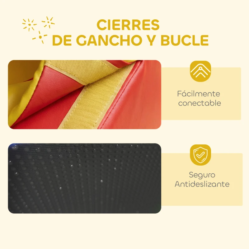 AIYAPLAY Juego de Bloques de Espuma para Niños Bloques de Psicomotricidad de Suave PU Set de Escalada para Escalar Multicolor