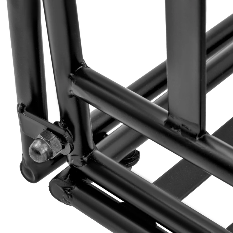 Outsunny Hanging Bench 2-Seater Garden Swing in metal dims. 137L x 58l x 52H cm Black