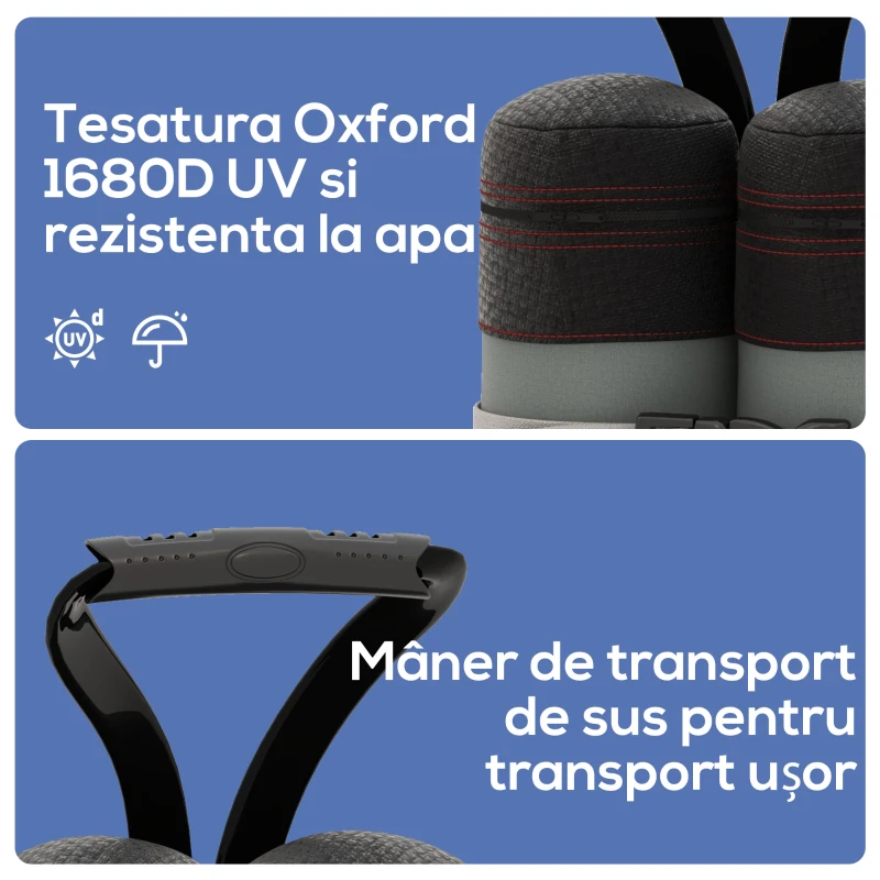 Outsunny Set de saci pentru pavilioane, 4 bucăți, 48 kg, fără nisip, cu curele de fixare, rezistent la intemperii, Negru