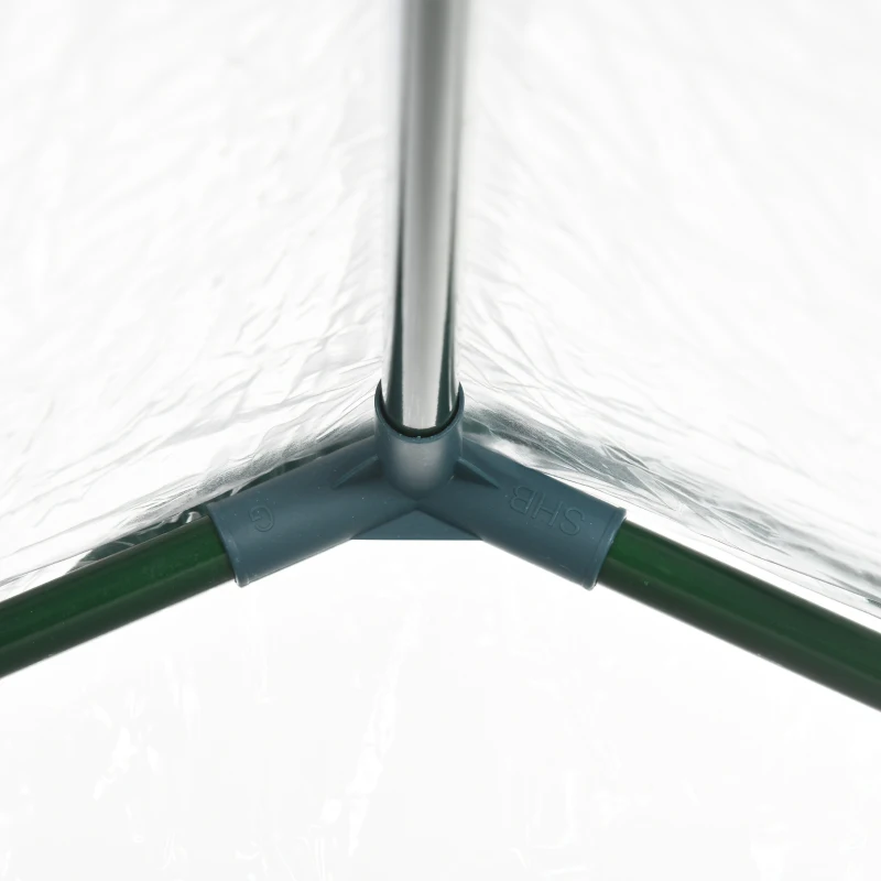 Outsunny Seră de Exterior cu Intrare cu Fermoar și Aerisire Superioară, din Plastic și Oțel, 180x100x152 cm, Transparentă