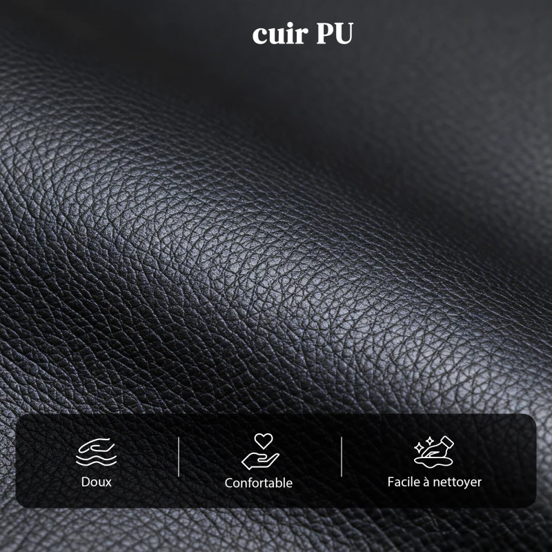 HOMCOM Fauteuil de Relaxation et Massage électrique avec Inclinaison Manuelle Dossier Repose-Pied réglable revêtement synthétique Noir