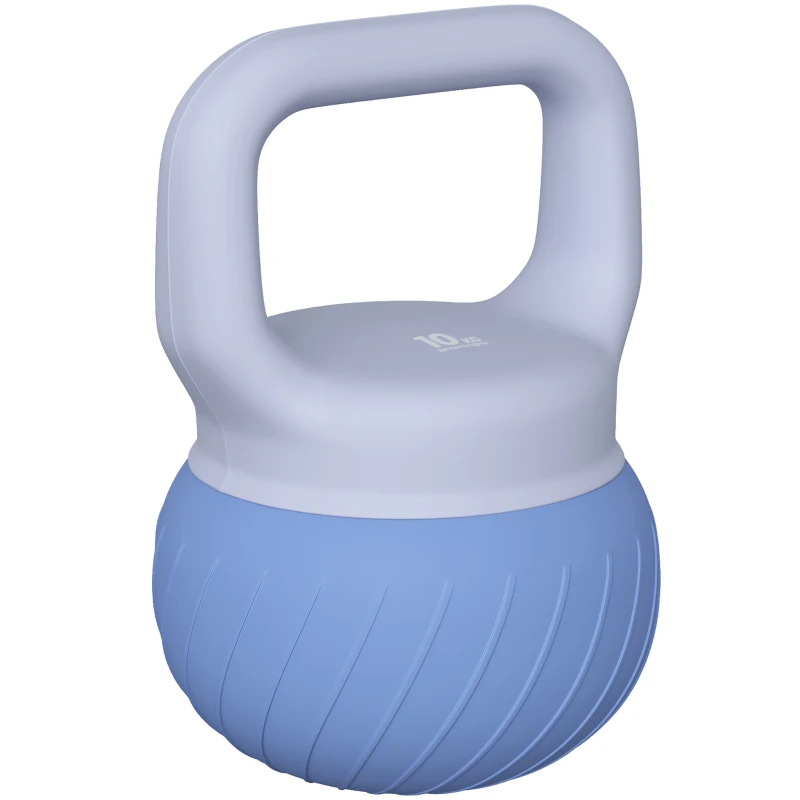 SPORTNOW Kettlebell 10 kg con impugnatura ergonomica antiscivolo, Blu