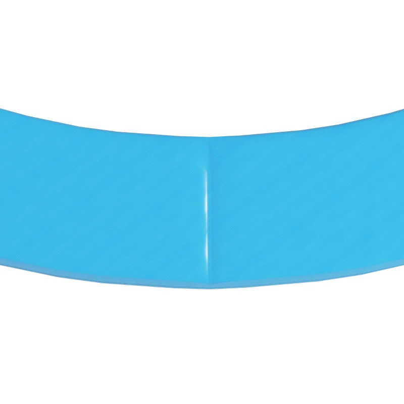 HOMCOM 12ft Trampoline Accessories Safety Pad Φ366cm Replacement Surround Padding Thick Foam Pads Light Blue