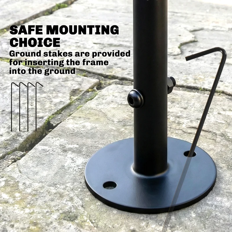 Outsunny Garden Arch, Arbour Trellis for Climbing Plants, Rose Arch for Wedding Garden Decoration, 155 x 40 x 246 cm, Black