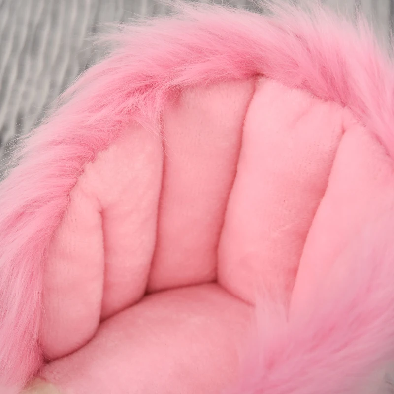 HOMCOM Schaukelpferd Schaukeltier mit Sound Effekt, Haltegriffen, Plüsch Baby Schaukelspielzeug Schaukel Schaukelsitz für Kleinkinder 1,5-3 Monate