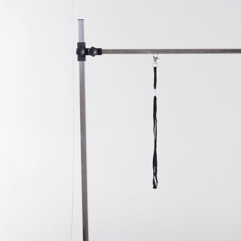 PawHut 42" Dog Grooming Table, Adjustable Pet Cat Drying Beauty Table with 2 Loops Storage Basket, Rubber Top, Blue