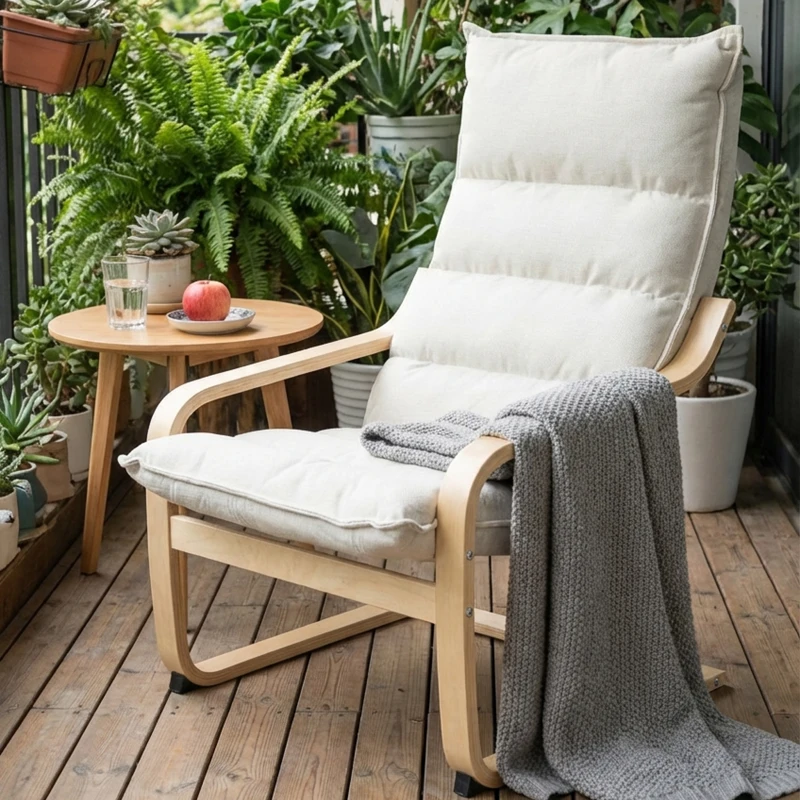 HOMCOM Fauteuil salon fauteuil de loisirs moderne fauteuil chambre avec accoudoirs incurvés, coussins, 67 x 83 x 105 cm, crème(m-12)