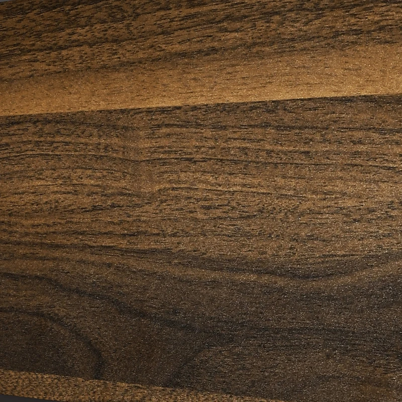 HOMCOM Mobile TV con Mensola a Muro, Ripiani Aperti e Armadietto in Legno, Nero e Marrone