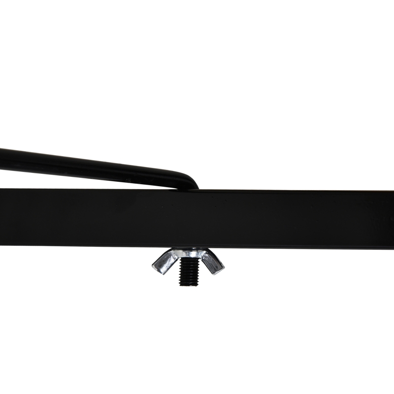 HOMCOM 100 cm Foldable Garage Work Bench, Craft Table MDF Workstation, Heavy-duty Steel Frame with Ruler, Protractor