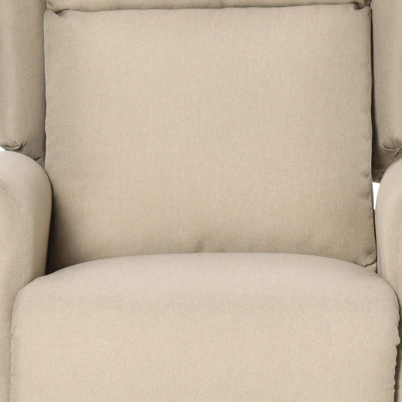 HOMCOM Fauteuil releveur inclinable avec Repose-Pied Fauteuil de Relaxation électrique Ajustable Lin Crème(m-14)
