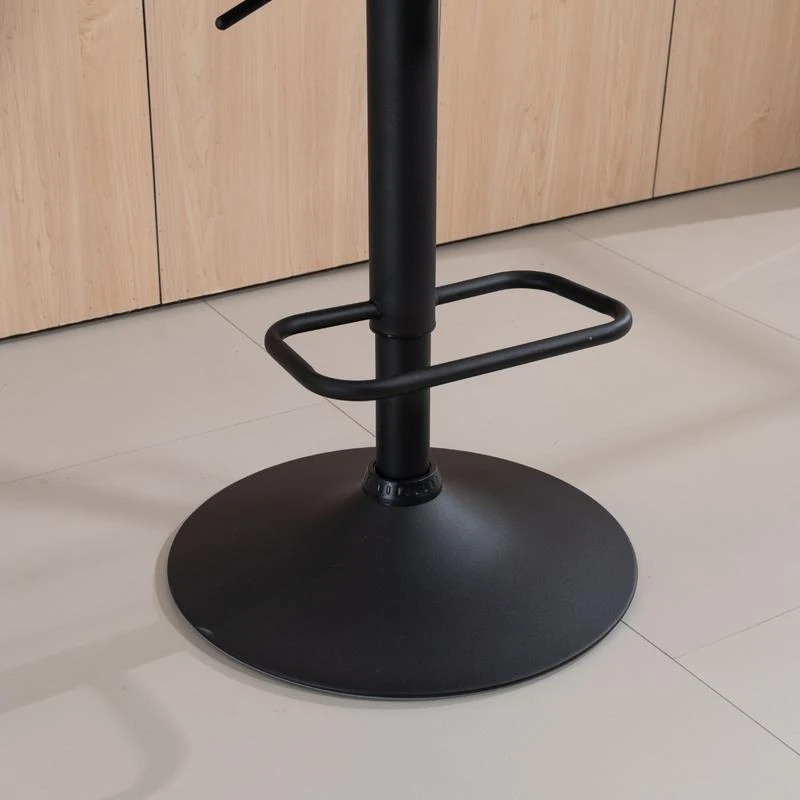 HOMCOM Set of Two Faux Leather Retro Bar Stools - Orange