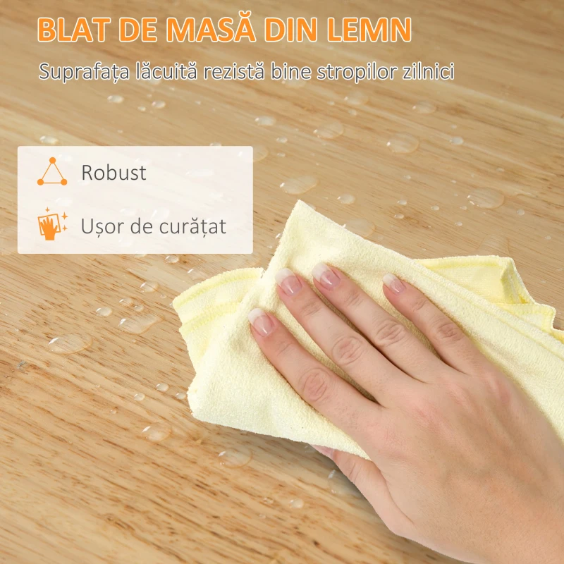 HOMCOM Cărucior Bucătărie cu Roți, Insulă Bucătărie cu 3 Sertare, 3 Rafturi, Blat din Lemn, Mobilier Multifuncțional Compact, 67x37x85.5cm, Alb