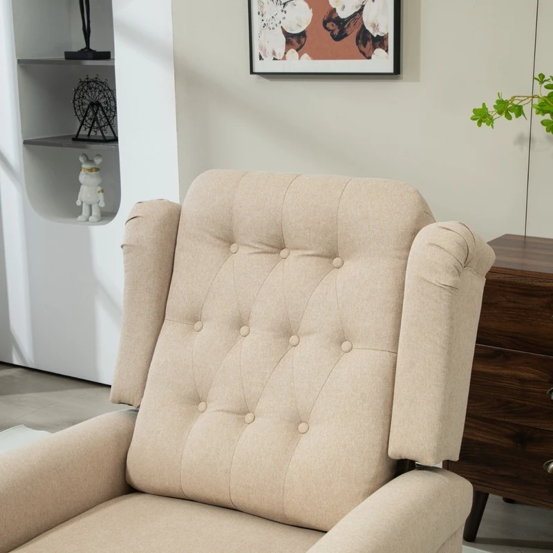 HOMCOM 45° Lifting Riser and Recliner Armchair  - Beige