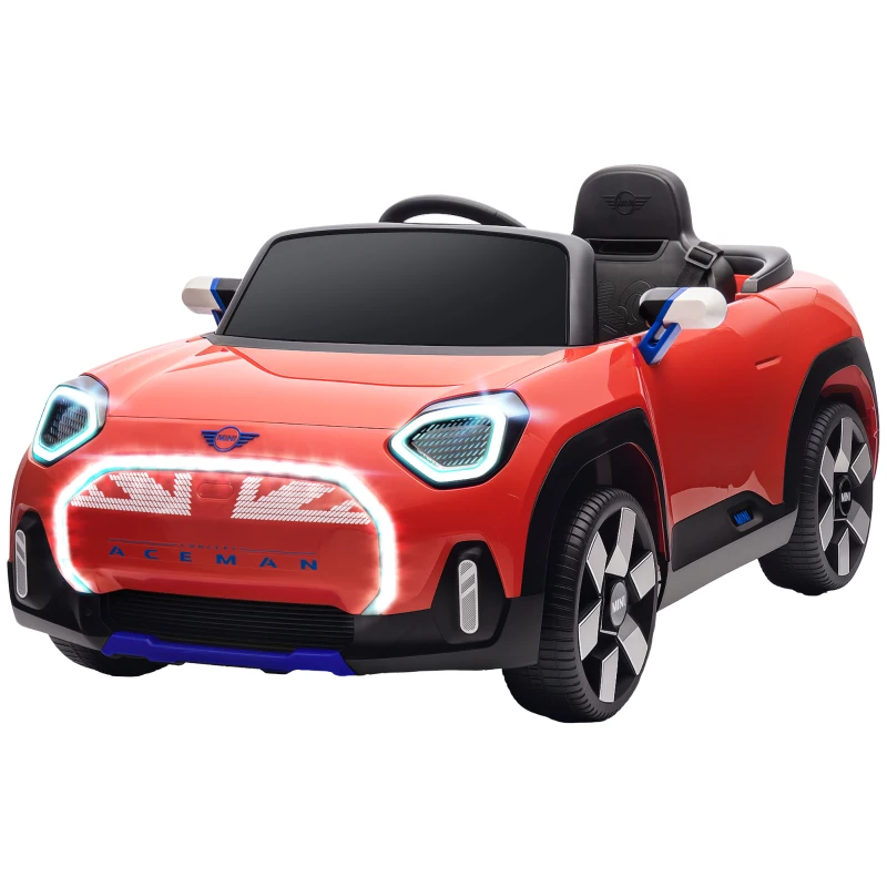 AIYAPLAY Coche Eléctrico para Niños de +3 Años MINI Concept Aceman con Bluetooth Mando a Distancia Motor Doble Rojo