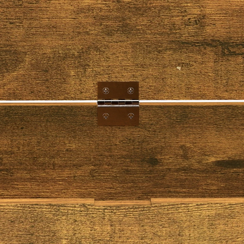 HOMCOM Panca Contenitore Multiuso in Legno per Camera da Letto e Ingresso, 120 kg, 100x40x40 cm, Marrone