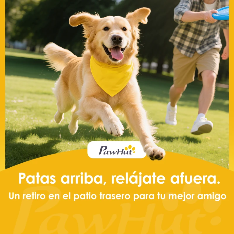 PawHut Carrito para Perros Pequeños con Cesta de Almacenaje Portavasos Ruedas y Cojín Lavable 77x44x102 cm Gris