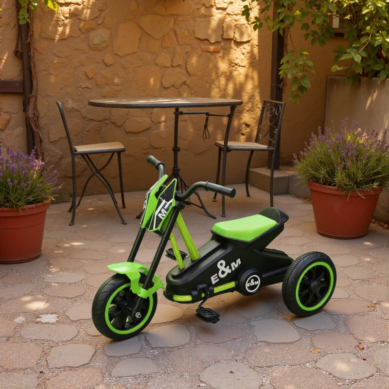 AIYAPLAY Kids Tricycle Baby Trike, Kids Trike with Pedal, 3 Wheel Toddler Balance Bike for Indoor Outdoor Use, Green