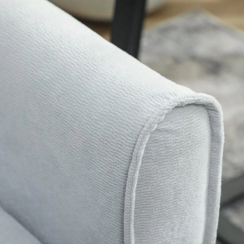 HOMCOM 2 Seater Sofa Bed, 3-in-1 Convertible Sleeper Sofa with Click-clack Adjustable Backrest and 2 Pillows, Light Grey