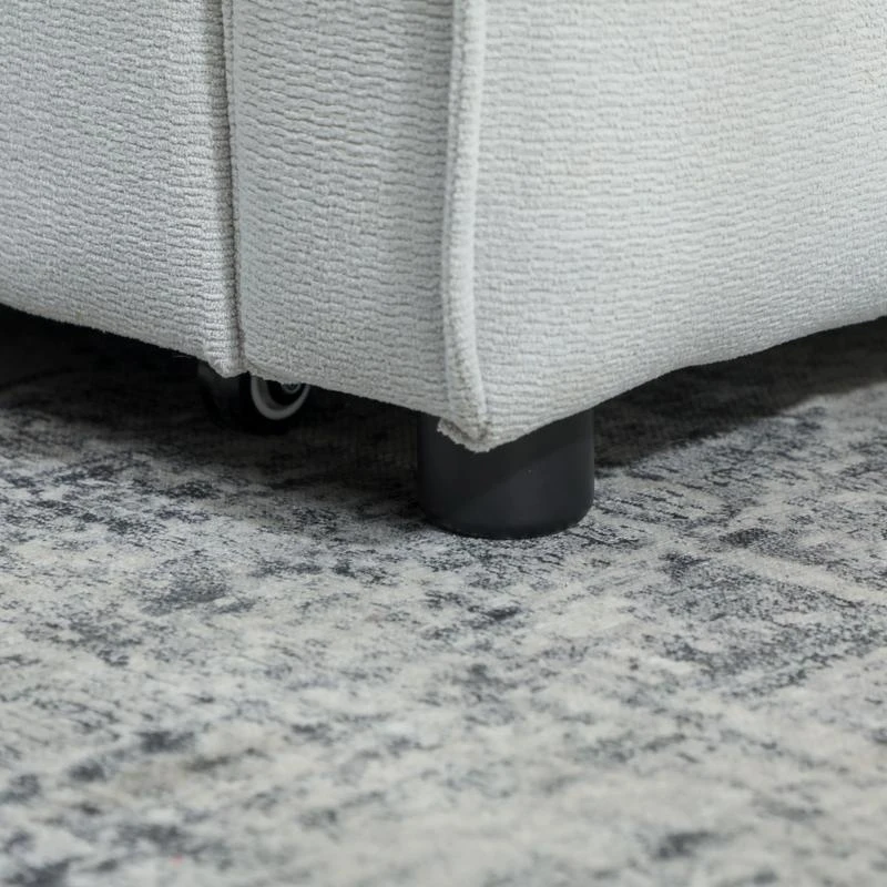 HOMCOM 2 Seater Sofa Bed, 3-in-1 Convertible Sleeper Sofa with Click-clack Adjustable Backrest and 2 Pillows, Light Grey