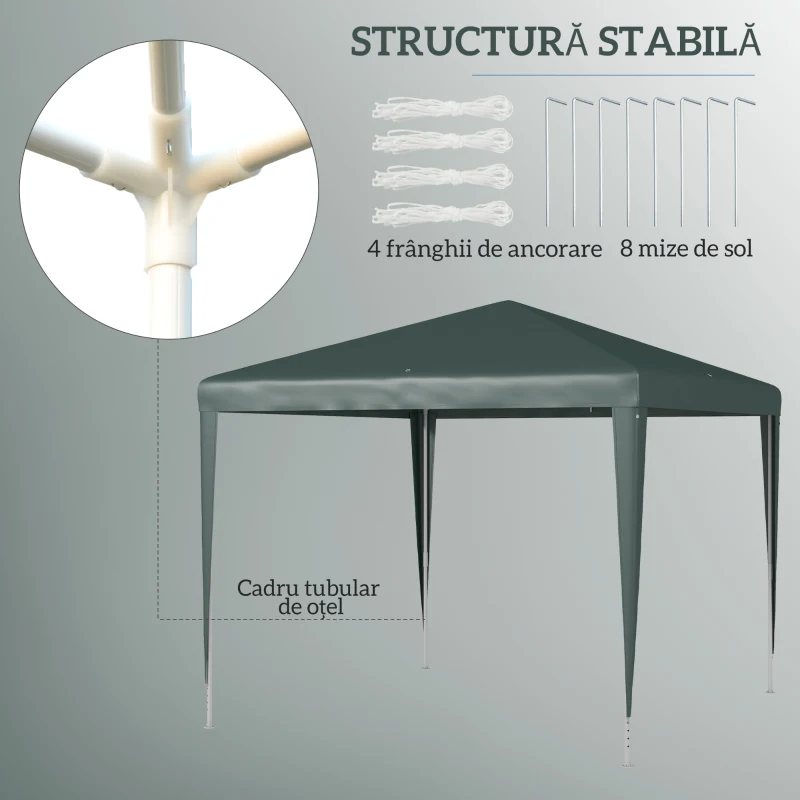 Outsunny Foisor de Gradina 3x3 Impermeabil