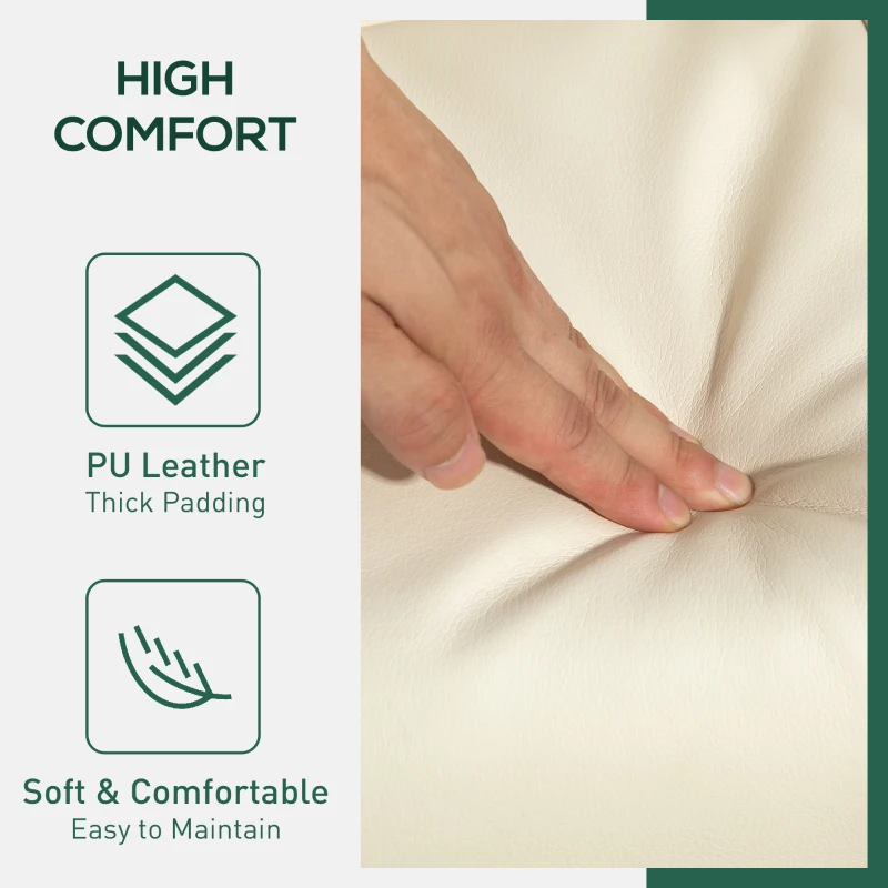 HOMCOM Fotel relaksacyjny z podnóżkiem, funkcja leżenia, schowek