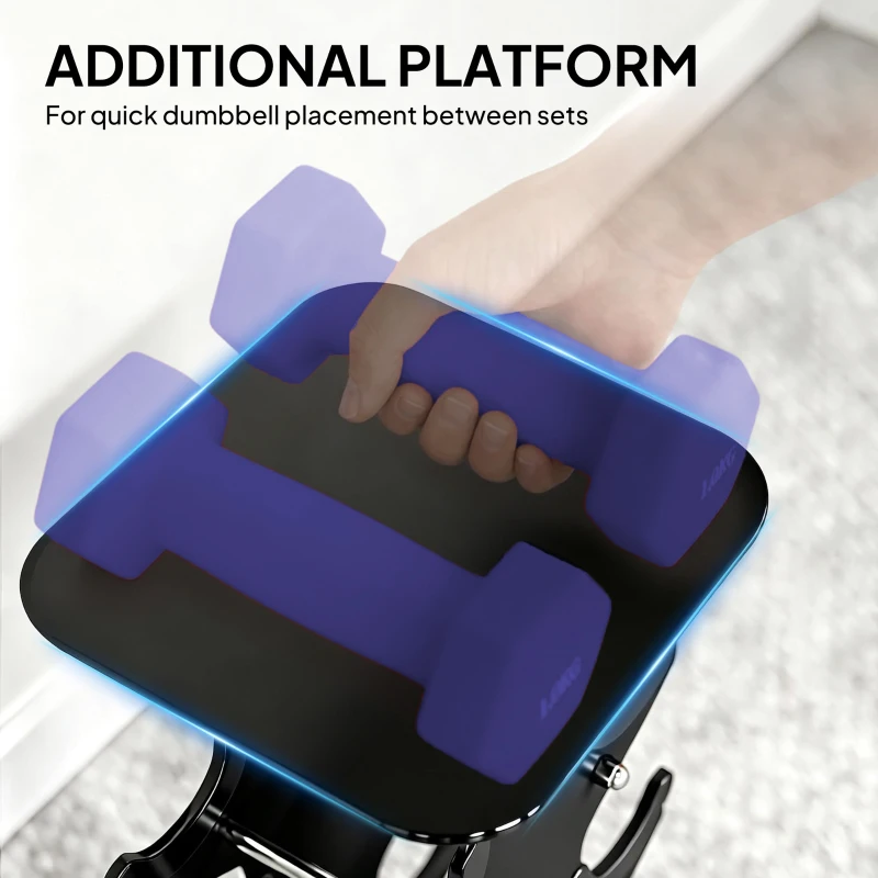 SPORTNOW Zestaw hantli 3 pary z stojakiem, antypoślizgowe uchwyty, 1-5 kg, heksagonalny