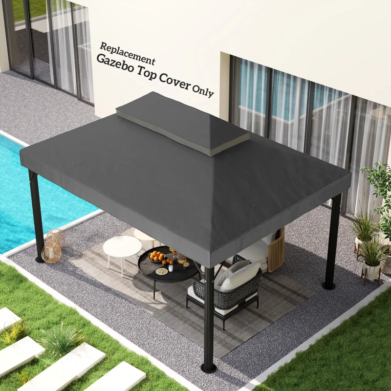 Zadaszenie do altany ogrodowej 3x4m, wodoodporne, szare