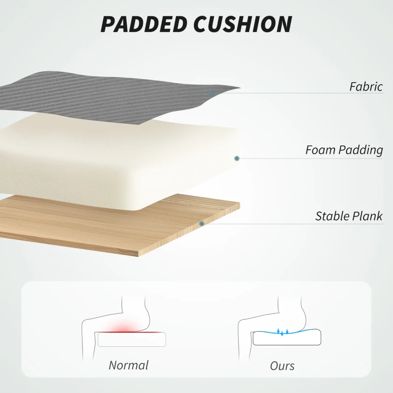 HOMCOM Krzesło biurkowe, obrotowe, na kółkach, z siatkowym oparciem, poduszką z pianki, szare