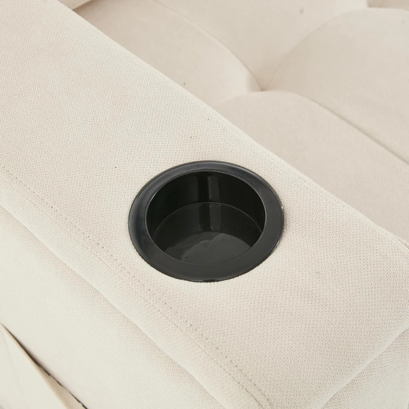 L-Shaped 3-Seater Sofa Bed with Hidden Storage, USB & USB-C Ports, Space-Saving Sofa for Compact Spaces, 208L x 146W x 89.5H cm, Beige