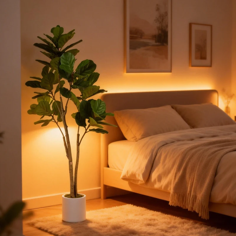 HOMCOM 150cm Artificial Ficus Tree - Green