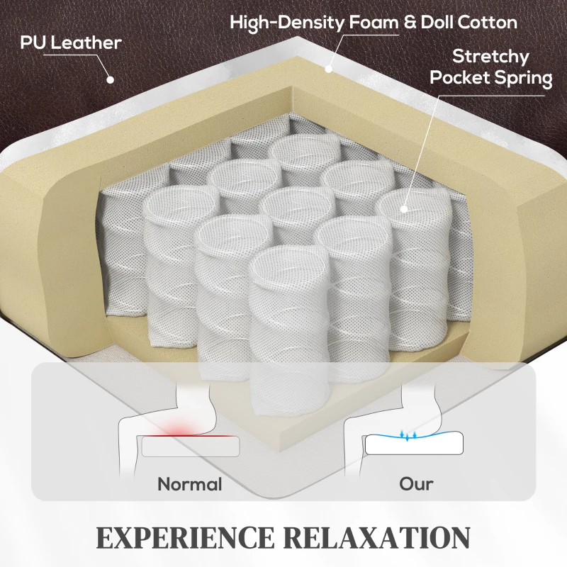 HOMCOM Power Lift Recliner Chair with Vibration Massage, Heat, USB - Brown