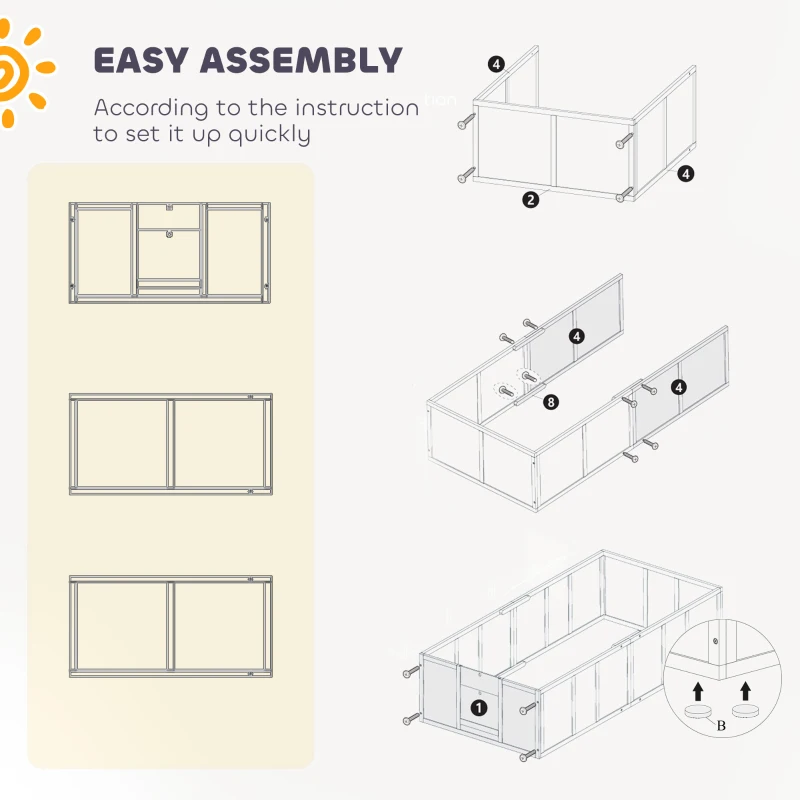 Wybieg dla psów i szczeniąt, duży i mały, bezpieczny