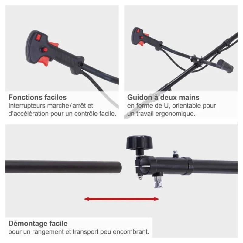 Débroussailleuse PBC520 - 52 cc - 42 cm de coupe - lanceur manuel - SCHEPPACH