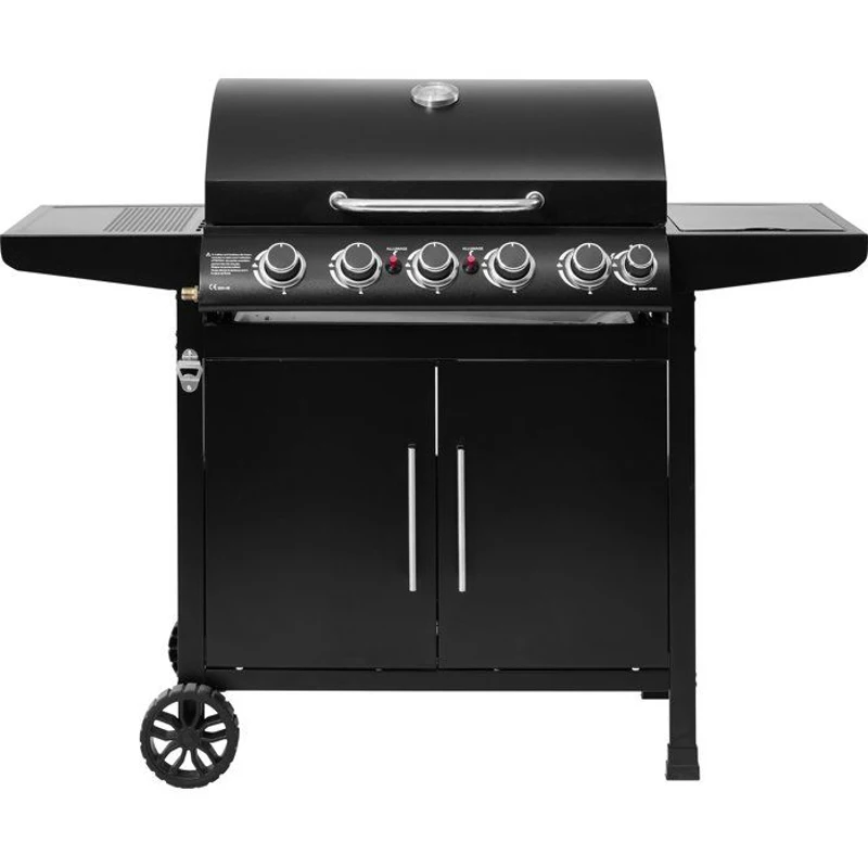 Barbecue a gaz - Cookingbox - Paarl - 5 brûleurs - Surface de cuisson : 70 x 42 cm - Grille de cuisson en acier