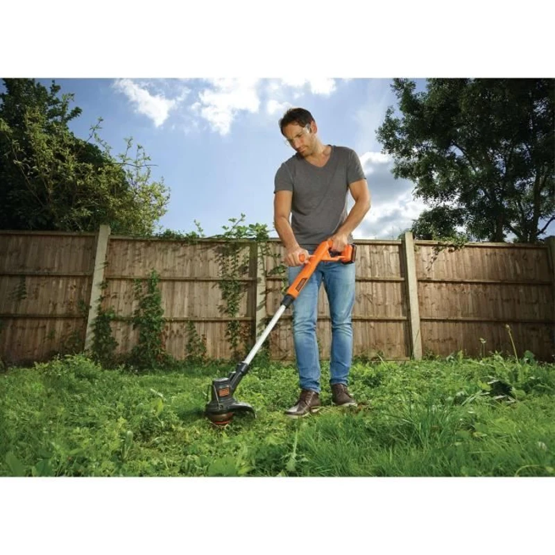 Coupe-bordure électrique BLACK+DECKER - ST1823 - 18V - 25 cm - Avec batterie 18 V - tete pivotante