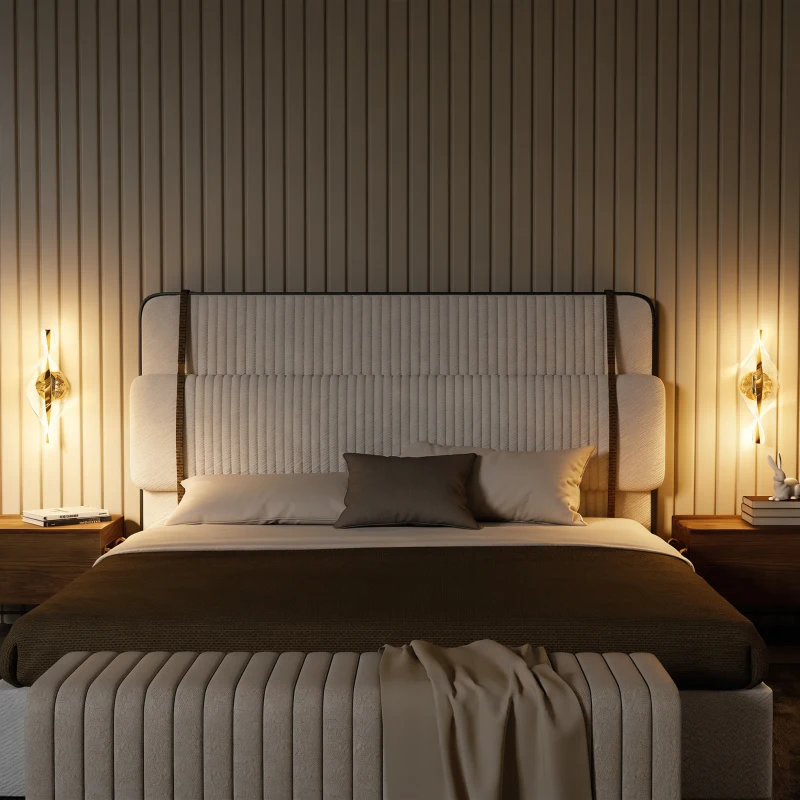 HOMCOM Led Wall Lamp 2 Pack, 13W Modern Indoor Spiral Wall Light, Colour Temperature Adjustable 3000K/4000K/6500K, for Bedroom, Living Room, Hallway, Stairs, Gold Tone