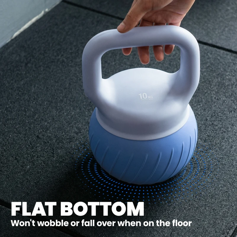 SPORTNOW Soft Kettlebell, 10kg Kettle Bell with Anti-Slip Grip for Home Gym Weight Lifting and Strength Training