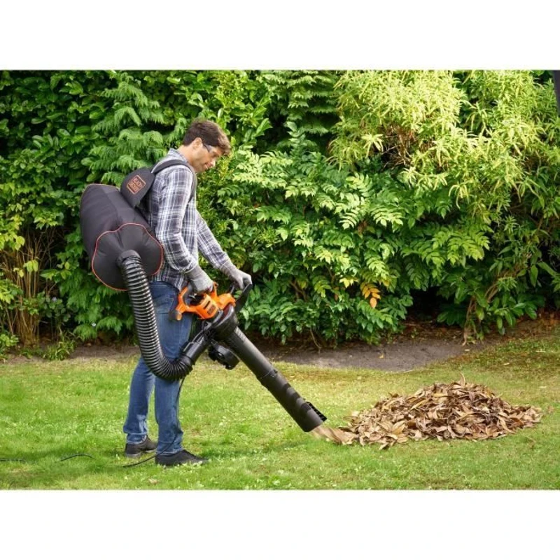 Aspirateur souffleur broyeur filaire BLACK+DECKER - BEBLV300-QS - 3000 W - Sac 72L - Systeme bi-tube