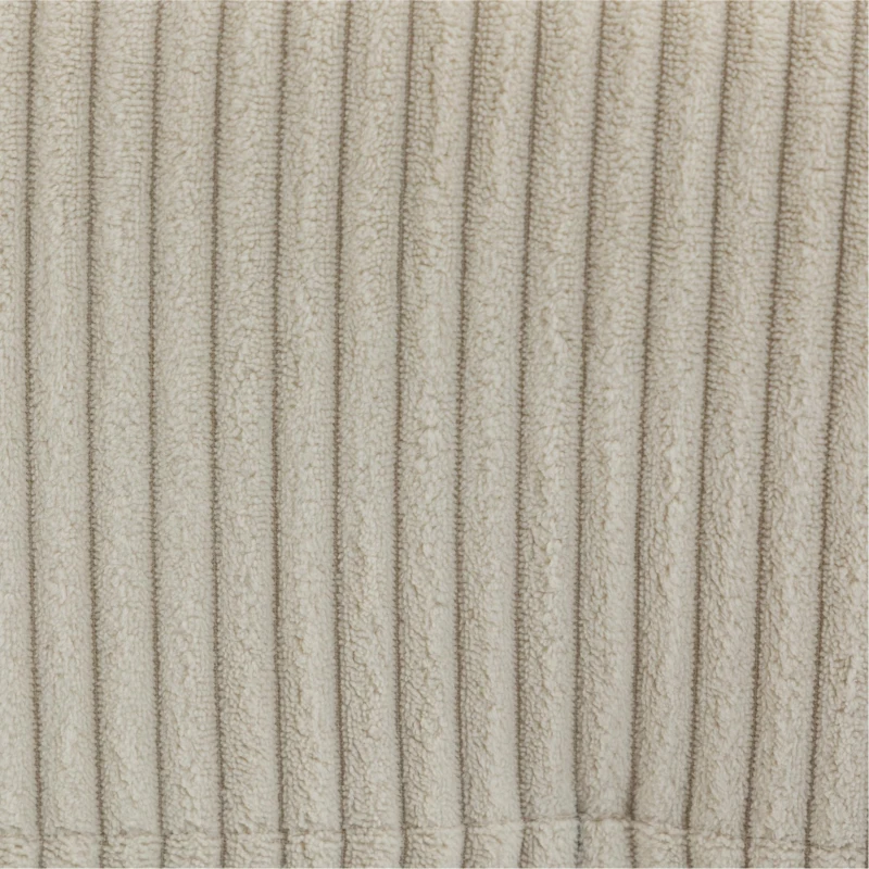 HOMCOM Pack de 4 Sillas de Comedor Respaldo Alto Tapizadas en Pana Asiento Acolchado Patas de Madera 44x56x90 cm Beige