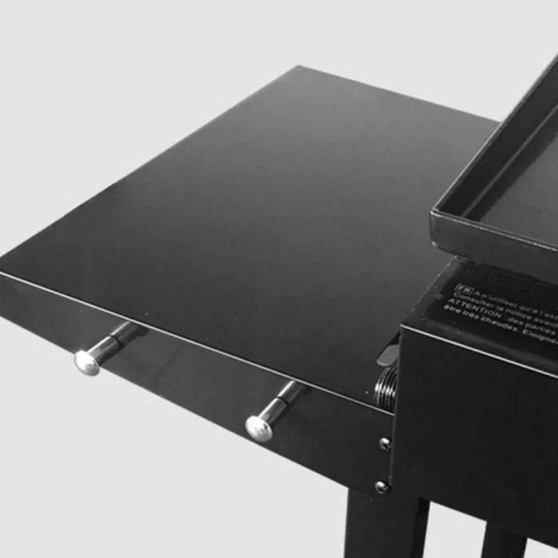 GARDEN MAX Plancha gaz MERIDA - 4 feux - Sur chariot - 127 x 46,5 x 95 cm - Acier émaillé - Surface de cuisson: 75 x 35 cm - Noir