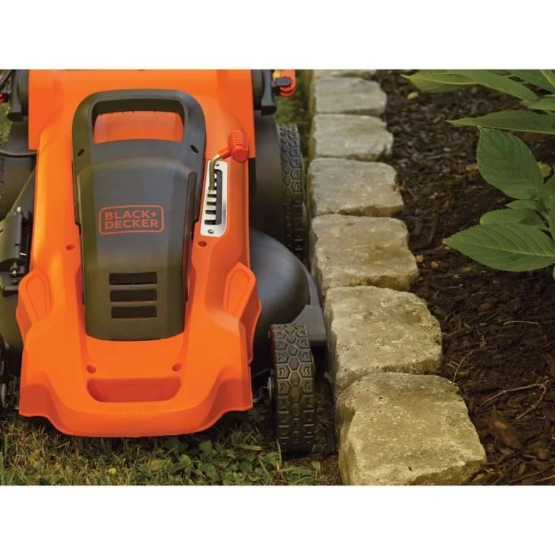 Tondeuse électrique filaire - BLACK+DECKER - LM2000-QS - 2000W - 48cm de coupe - Mulching, éjection latérale ou bac 50L